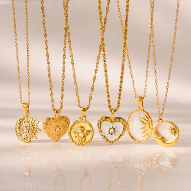 pendant stainless steel necklace