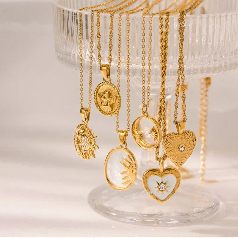 pendant stainless steel necklace