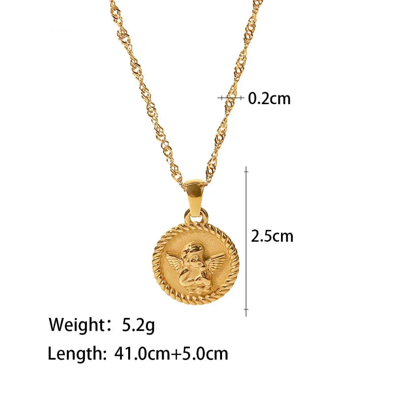 pendant stainless steel necklace