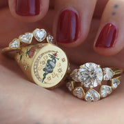 plated stainless ring