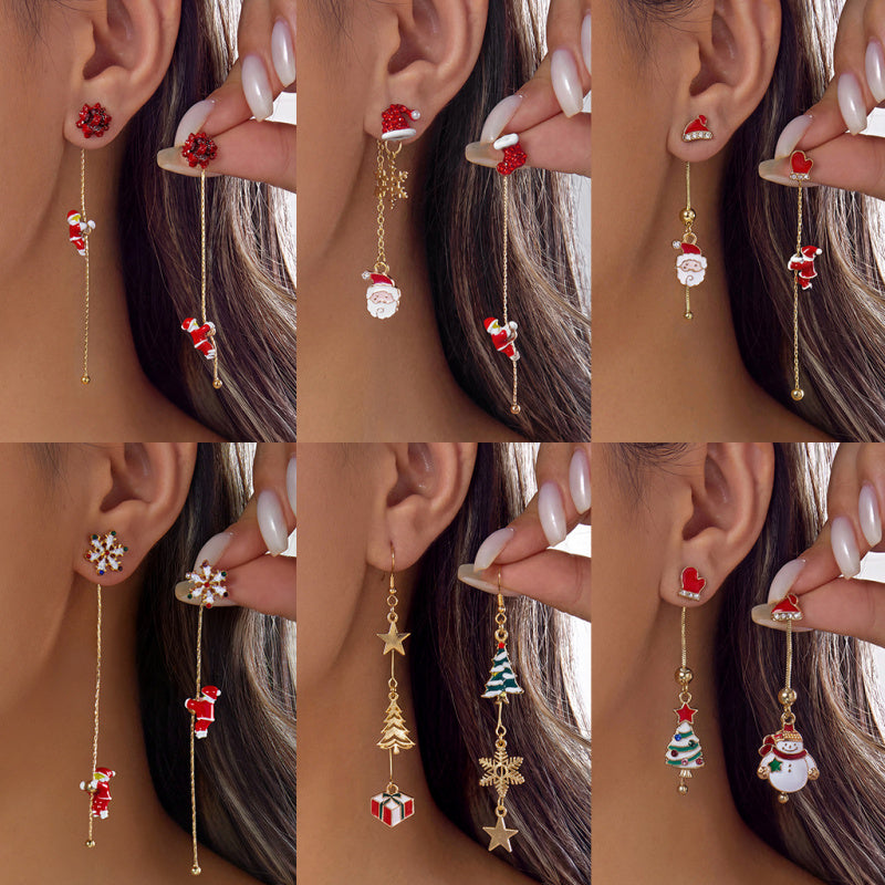 pretty christmas earrings