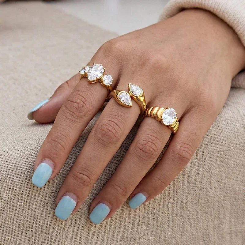 pretty rings cubic zirconia