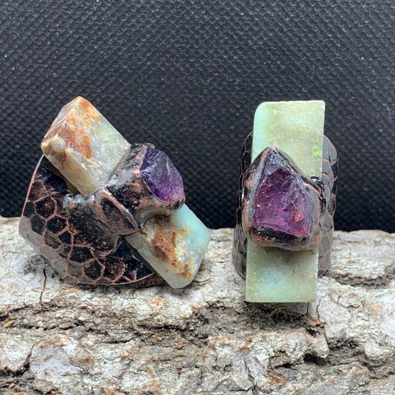 purple gemstone engagement rings