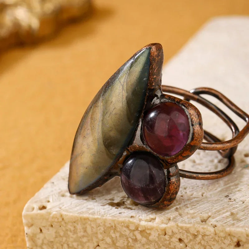 purple gemstone ring for women