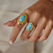 real turquoise rings for women