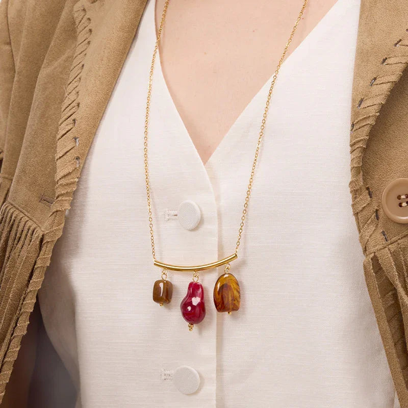 resin pendant necklace