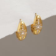 rhinestone star earrings