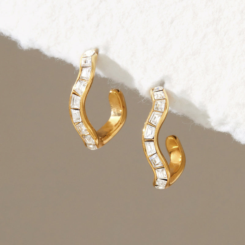 rhinestone statement earrings