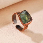 rings green gemstone