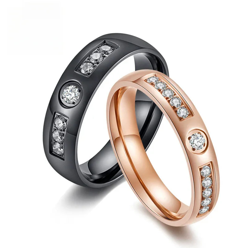 rings woman steel men