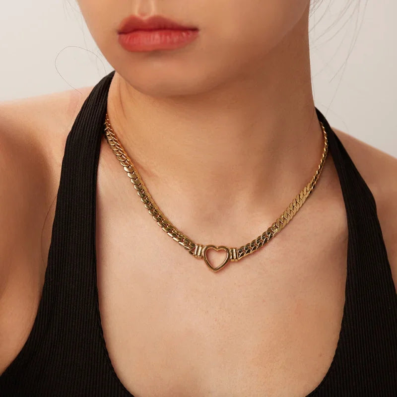 silver heart locket necklace