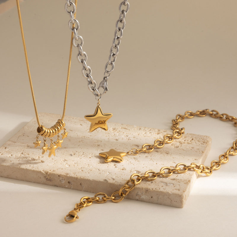 silver thick choker necklace