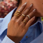 simple gold rings for women