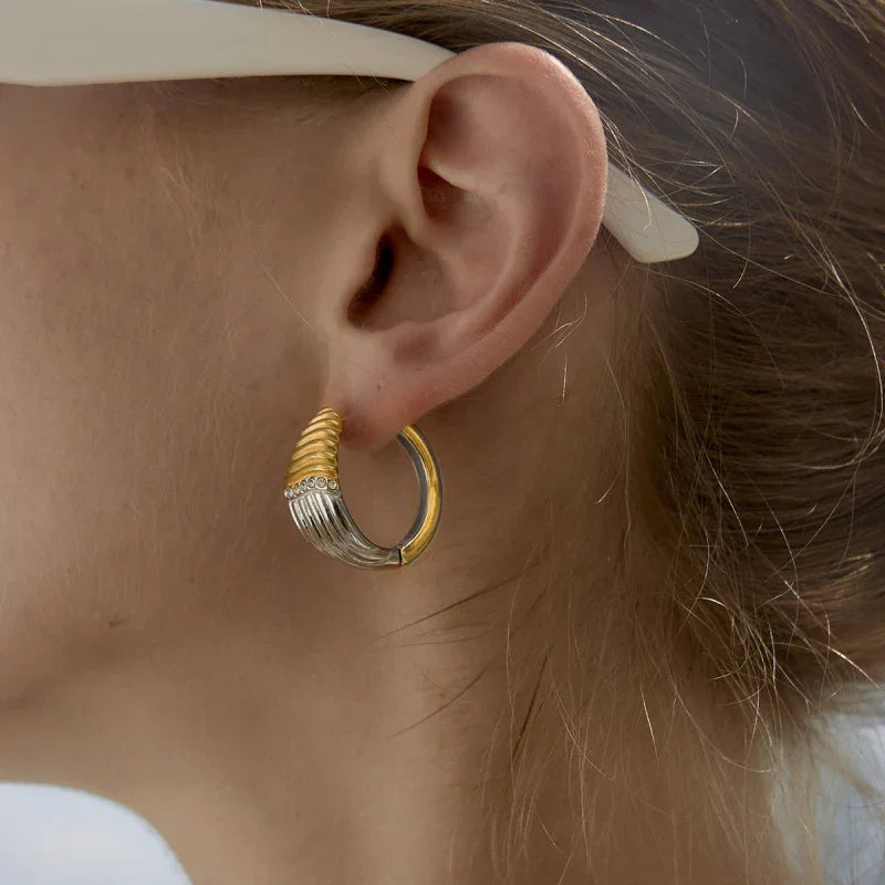 simple hoop earrings