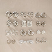 simple metal stud earrings