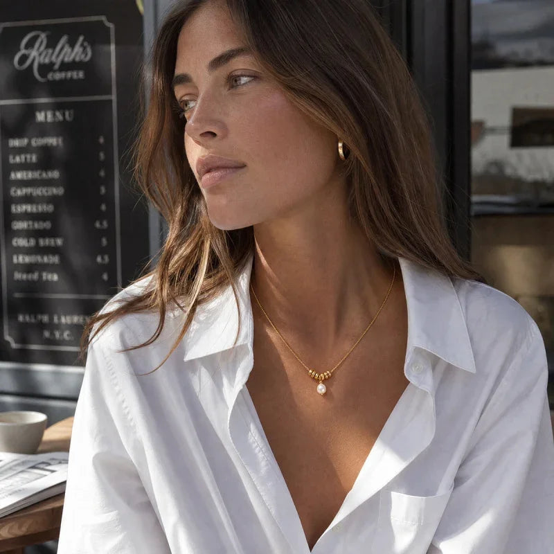 simple pearl necklace