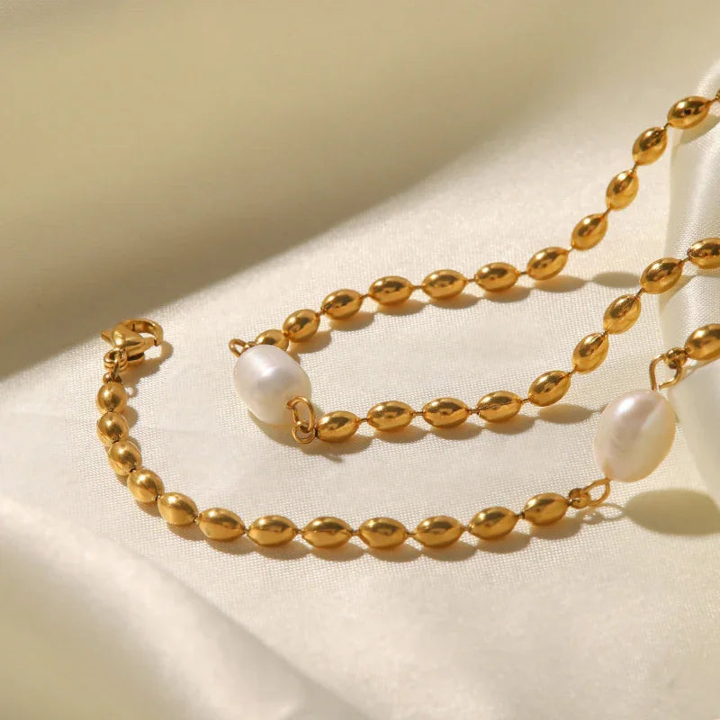 simple pearl necklace designs