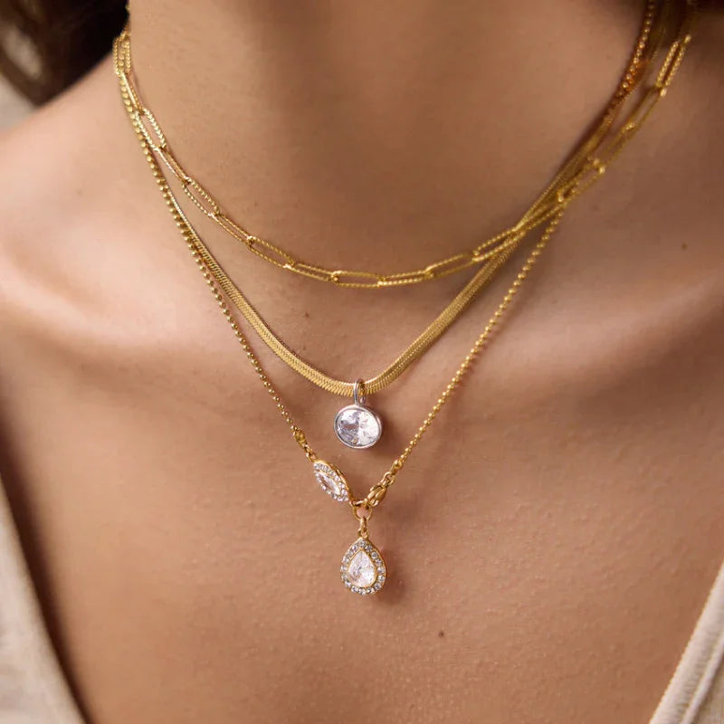 solitaire necklace cubic zirconia