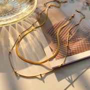 stainless steel chain necklace womens