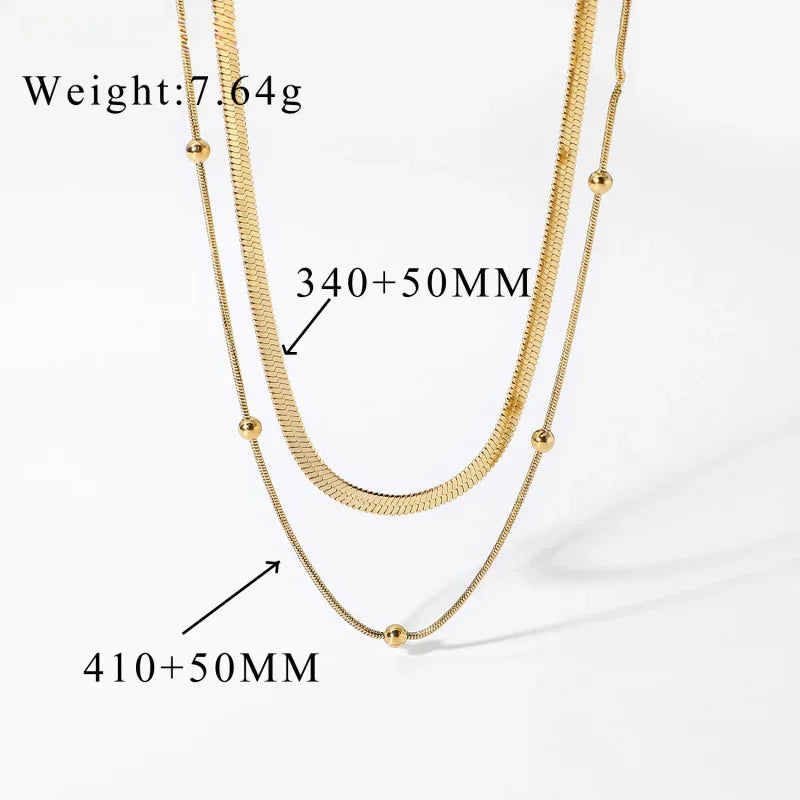 stainless steel chain necklace womens