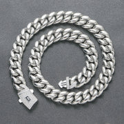 stainless steel cuban link chain bracelet