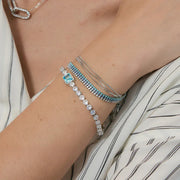 stainless steel diamond bracelet