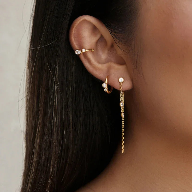 stainless steel earring set