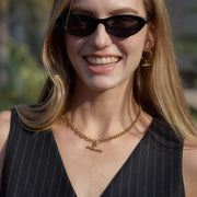 stainless steel gold chain