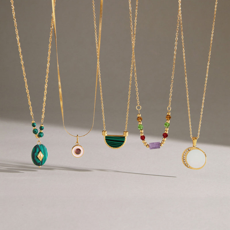 stainless steel gold chain necklace