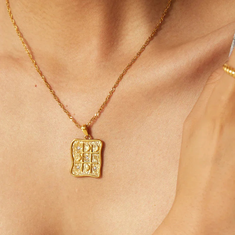 stainless steel necklace pendant