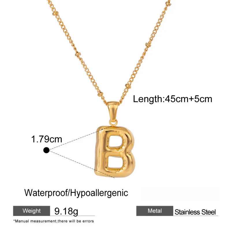 stainless steel necklace with pendant