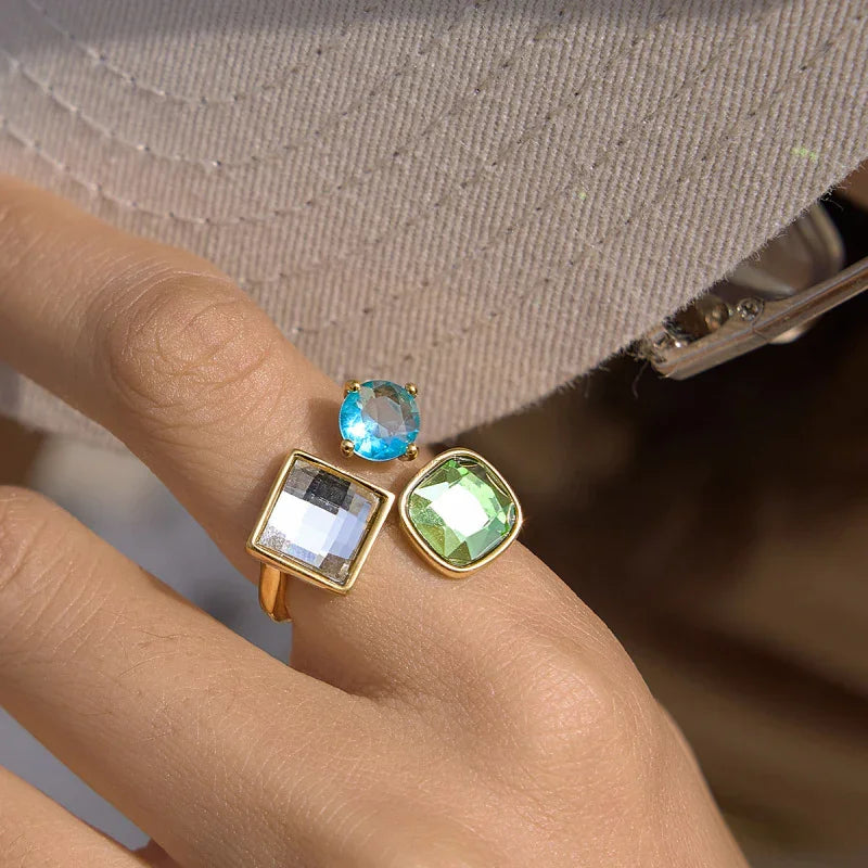 stainless steel ring gold