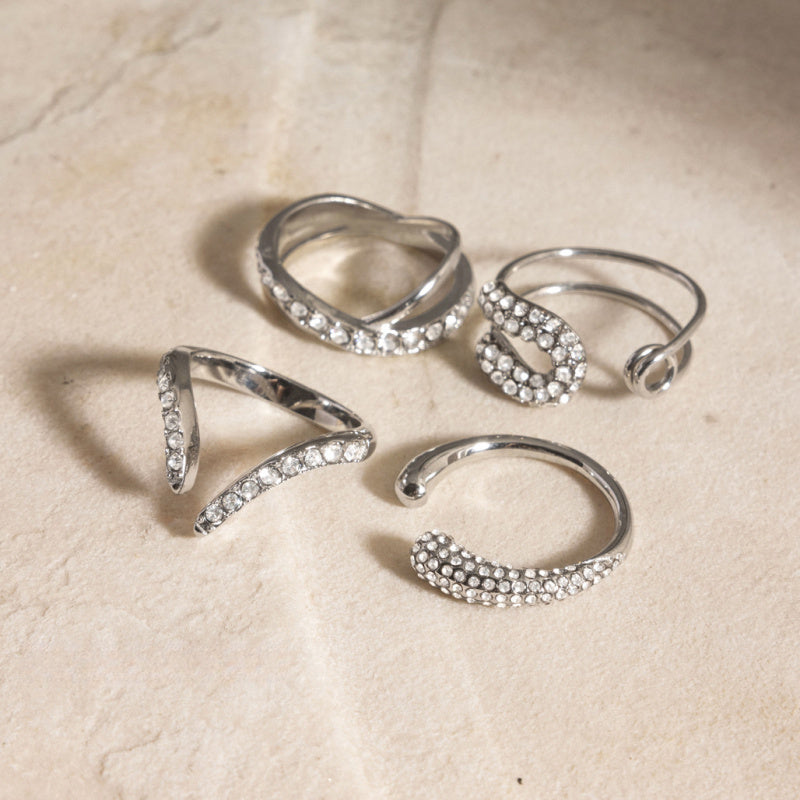 stainless steel silver rings