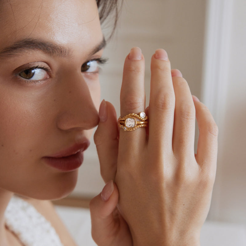 stainless steel stackable rings