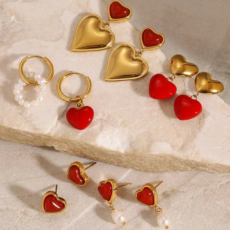 stainless steel studs earrings