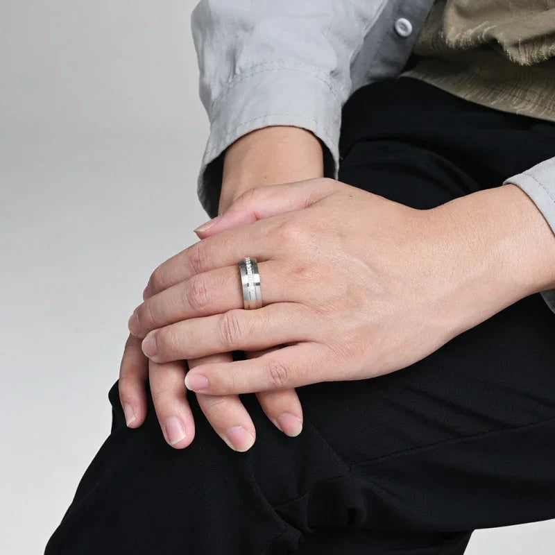 stainless steel wedding ring