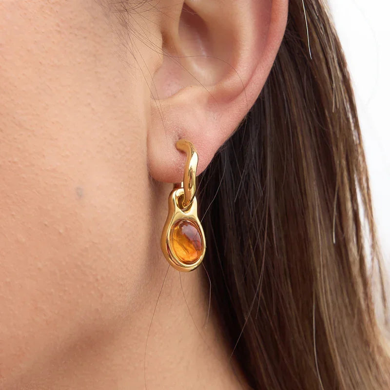 steel stud earrings