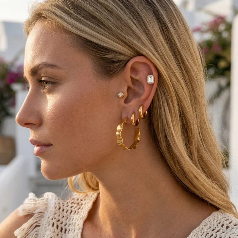 stud earrings for girls gold