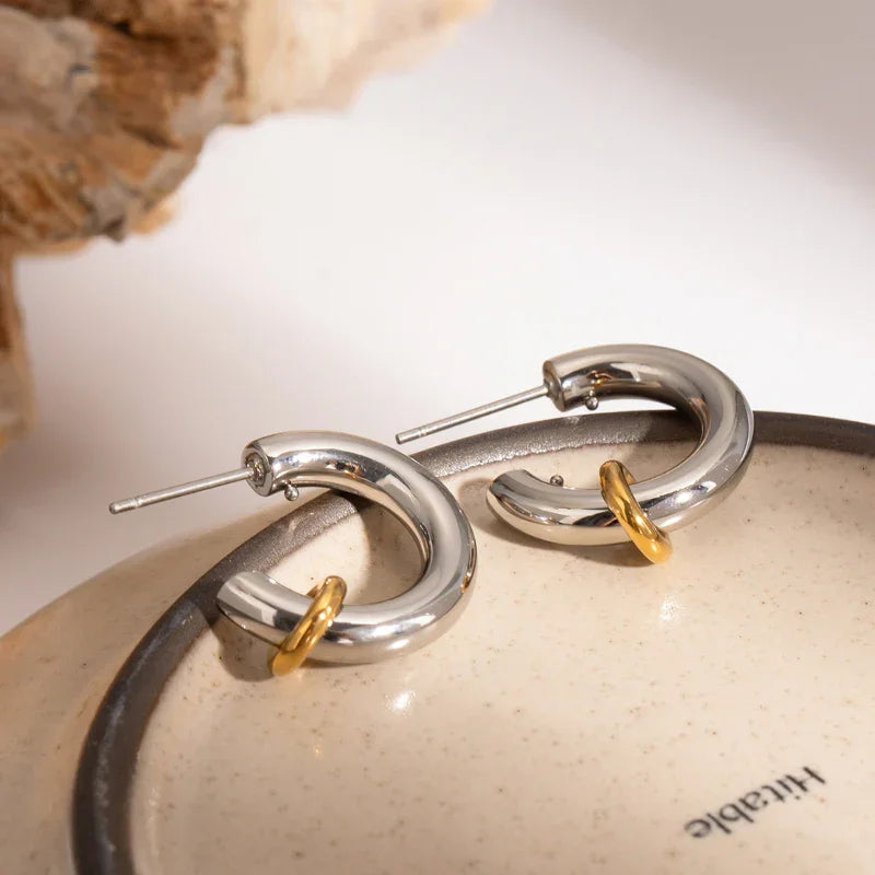stud earrings silver for women
