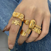 stylish gold ring for girl