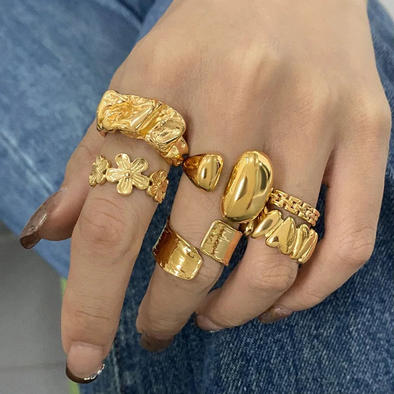 stylish gold ring for girl