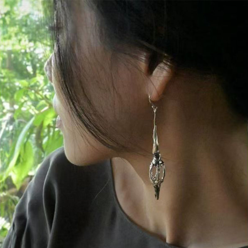 tassel alloy earrings