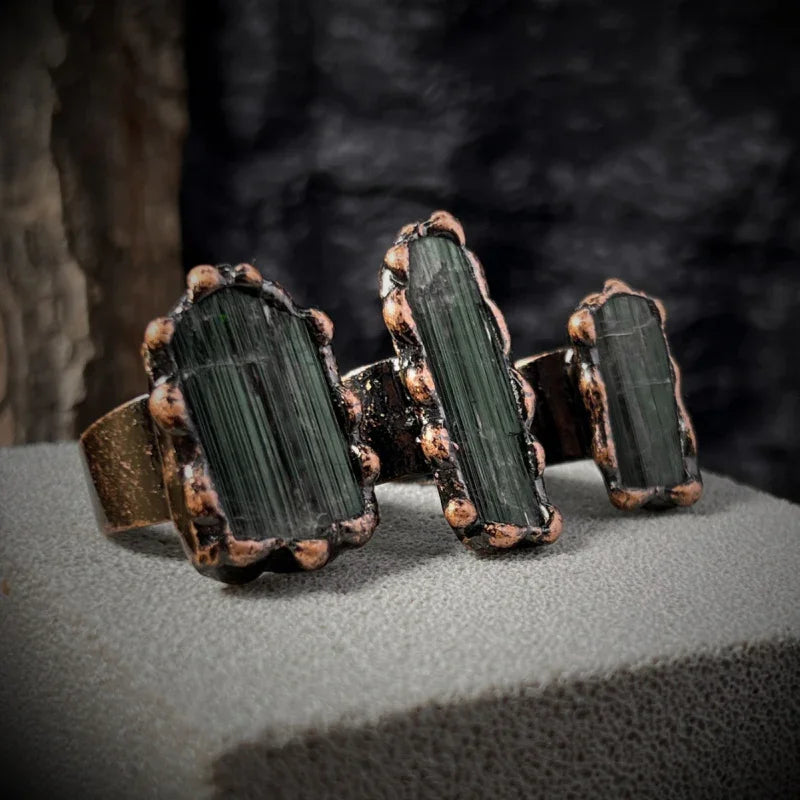 tourmaline gemstone rings