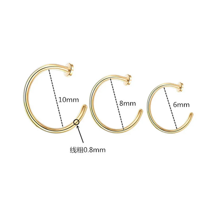 unique nose hoops