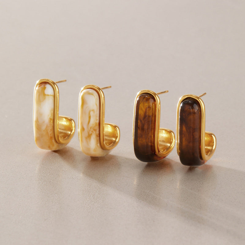 unique resin earrings
