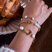 white pearl bracelets for women