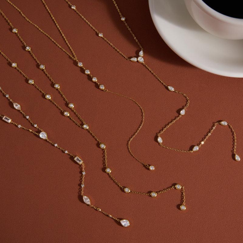 white zircon jewelry