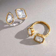 white zircon rings