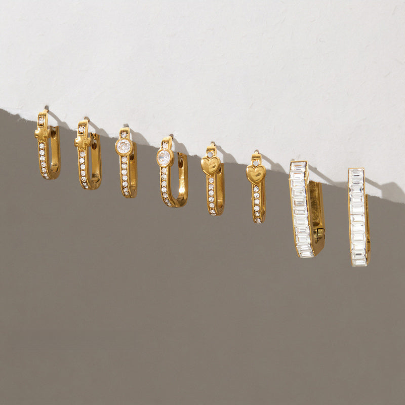 women round earrings