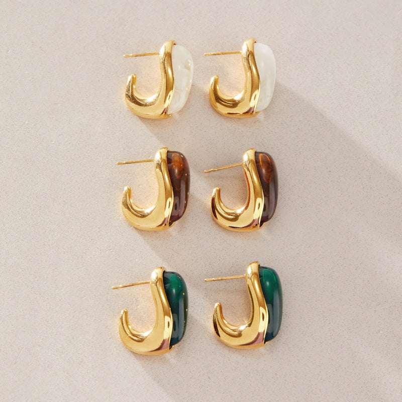 women's 18k gold earrings